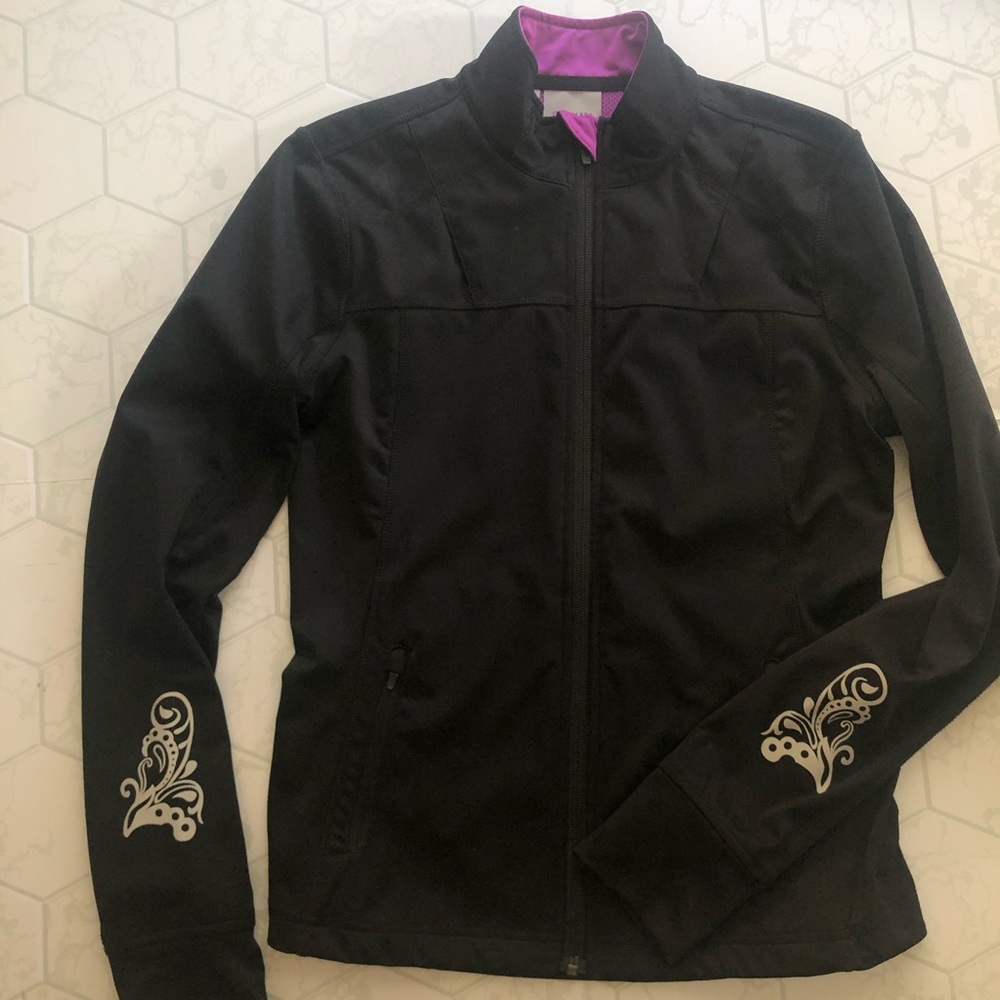 Athleta Headwinds Jacket in Black and Reflective - Size S